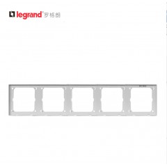 罗格朗 5连体开关插座边框 五位连体面板开关边框 匹配仕典白色