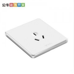 公牛 16A插座面板大功率86型墙壁电源三孔插座开关热水器空调 G18