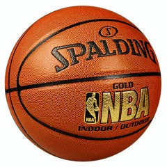 斯伯丁 篮球NBA比赛专用室内室外7号真皮质感成人篮球