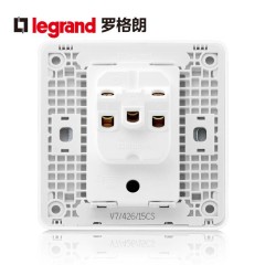 罗格朗 冰莹白16a空调插座开关面板大功率家用 16安热水器插座