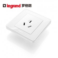 罗格朗 冰莹白16a空调插座开关面板大功率家用 16安热水器插座