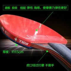 国产 乒乓球拍单拍直拍横拍BOLL红黑纳米碳王9.8乒乓底板乒乓球球拍ppq