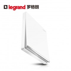 罗格朗 大面板家用单开双控1开一位单联一灯双控开关86型墙壁