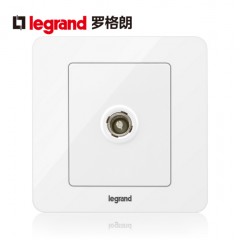 罗格朗 有线电视插座面板闭路插座有线插座 电视机插座面板86型