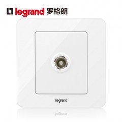 罗格朗 有线电视插座面板闭路插座有线插座 电视机插座面板86型