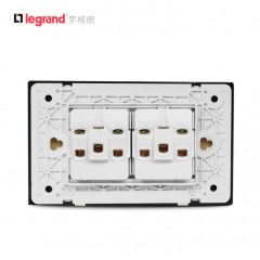 罗格朗 118型金色二位5孔五孔插座开关面板家用墙壁电源10孔
