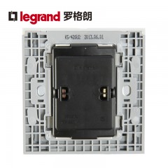 罗格朗 四孔插座面板 86型二位二孔插座 2孔插座 4孔插座面板