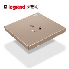 罗格朗 开关三孔插座面板16A大功率热水器空调专用 逸景玫瑰金