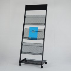 国产 金属铁质杂志架展示架宣传资料架 报刊架 期刊架收纳架落地