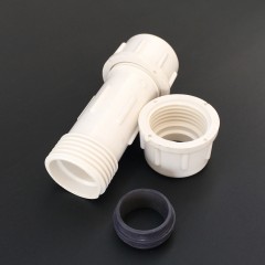 国产 20/25/32/40/75PVC给水管速接 快接胶粘管直接快接 水管配件免粘