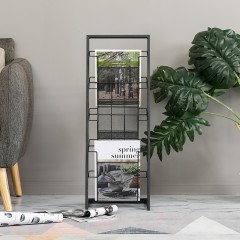 国产 北欧杂志架铁艺落地书报架宣传展示架报刊架