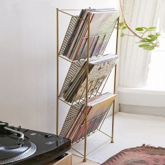 国产 北欧金色杂志架家用书报架营业厅资料架轻奢架子报刊架书架定制