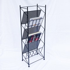 国产 北欧金色杂志架家用书报架营业厅资料架轻奢架子报刊架书架定制