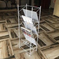 国产 北欧金色杂志架家用书报架营业厅资料架轻奢架子报刊架书架定制