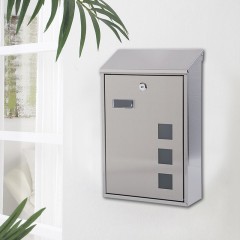 国产 信箱不锈钢创意邮政信报箱公司意见箱家用室外挂墙报纸杂志邮筒