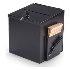 国产 铁质投票箱建议箱捐款箱意见箱奉献箱投诉箱黑色