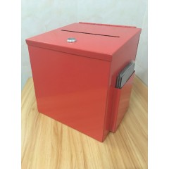 国产 美式铁质挂墙带钥匙挂墙桌面建议意见箱信报箱投票箱选举箱奉献箱