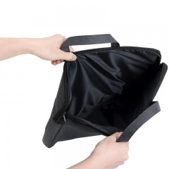 得力 商务文件袋手提公文包办公用大容量男士手提帆布女士简约会议袋笔记本电脑包学生多层拉链收纳资料文件包