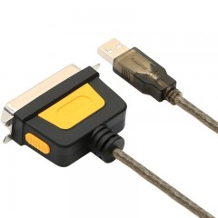 山泽 USB2.0转1284并口DB36数据打印线CN36连接线1.5米 HK-100
