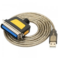 山泽 USB2.0转1284并口DB36数据打印线CN36连接线1.5米 HK-100