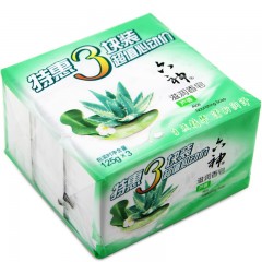 六神 滋润香皂特惠三块装（芦荟）125g*3块洗手除菌肥皂