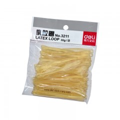 得力 3211乳胶圈 橡皮筋 牛皮筋（30g/袋） 100只/袋