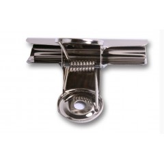 得力 圆形铁票夹9521 报刊资料整理夹子 钢夹 银色 6个装76mm