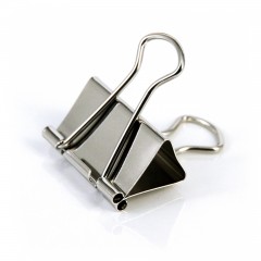 得力 32mm 银色长尾票夹子 金属票夹 画夹 强力票夹 办公用品