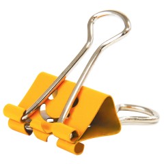 得力 微笑长尾票夹5号 19mm 悦彩靓丽 40只/筒 金属票夹子燕尾夹