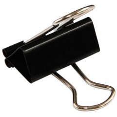 得力 50mm-1号长尾票夹燕尾夹学习办公用品小金属票夹子