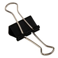 得力 50mm-1号长尾票夹燕尾夹学习办公用品小金属票夹子