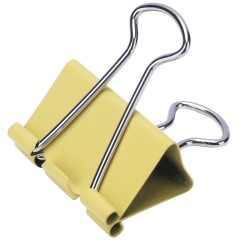 得力 彩色长尾票夹燕尾夹学习办公用品金属文件票夹资料夹子32mm