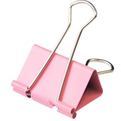 得力 51mm筒装彩色长尾夹燕尾夹大号夹子资料夹子12只/筒