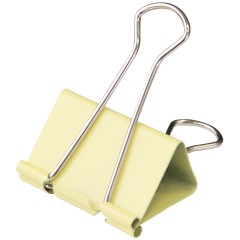 得力 51mm筒装彩色长尾夹燕尾夹大号夹子资料夹子12只/筒