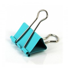 得力 彩色长尾票夹学生金属燕尾夹25mm办公用用品资料夹子48只/筒