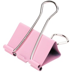 得力 筒装彩色长尾夹41mm 大号票夹子（24筒装/彩色）