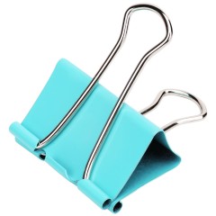 得力 筒装彩色长尾夹41mm 大号票夹子（24筒装/彩色）