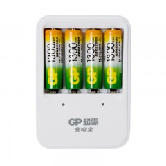 GP超霸 充电宝含1300毫安5号4节充电电池