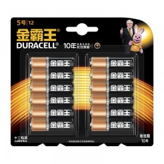 金霸王 AA5号电池碱性五号电池 12粒装