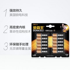 金霸王 AA5号电池碱性五号电池 12粒装