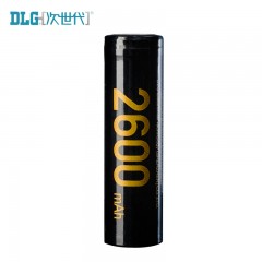 次世代 3.7V 充电平头锂电池2600MAH 18650-2600