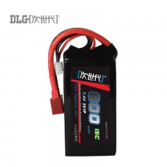 次世代 2S聚合物电池7.4V 2S15C-800T