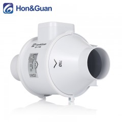 鸿冠 圆形管道风机排风扇换气扇3寸抽风机 HF-75S