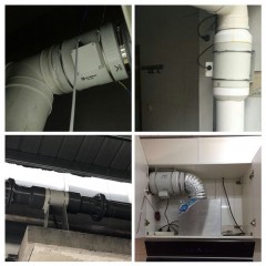 鸿冠 强力静音抽风机8寸管道风机  HF-200P