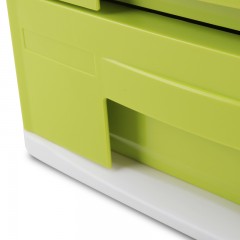 得力 塑料资料档案柜抽屉式收纳箱4层 9761