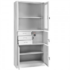 黎缘 偏三斗内保险柜文件柜铁皮柜资料柜 LY-TPG01