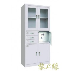 黎缘 偏三斗内保险柜文件柜铁皮柜资料柜 LY-TPG01