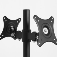 DVHZ 双屏显示器支架 桌面穿孔式面对面双屏支持横屏竖屏 SK009