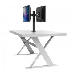 DVHZ 液晶电脑屏幕背靠背显示器支架 桌面带走线面对面万向 S0290