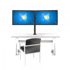 DVHZ 液晶电脑屏幕背靠背显示器支架 桌面带走线面对面万向 S0290